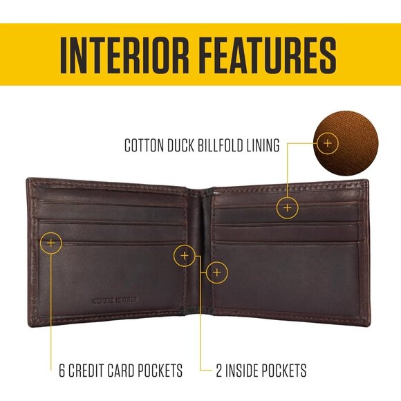 Men Durable Oil Tan Leather Wallet Available in Multiple Styles for everyday Use - Picture 2 of 8